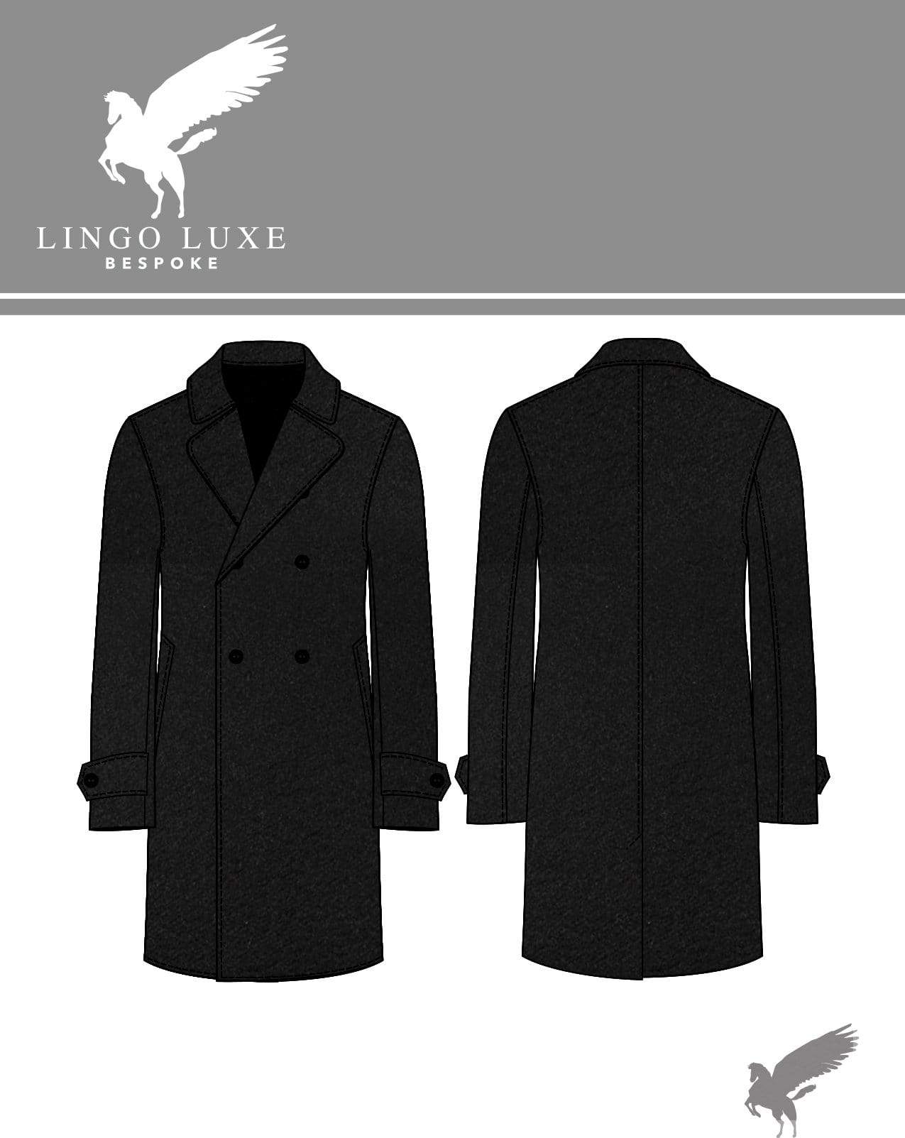 Outerwear | Lingo Luxe The Stately Overcoat | Asphalt-Lingo Luxe Bespoke