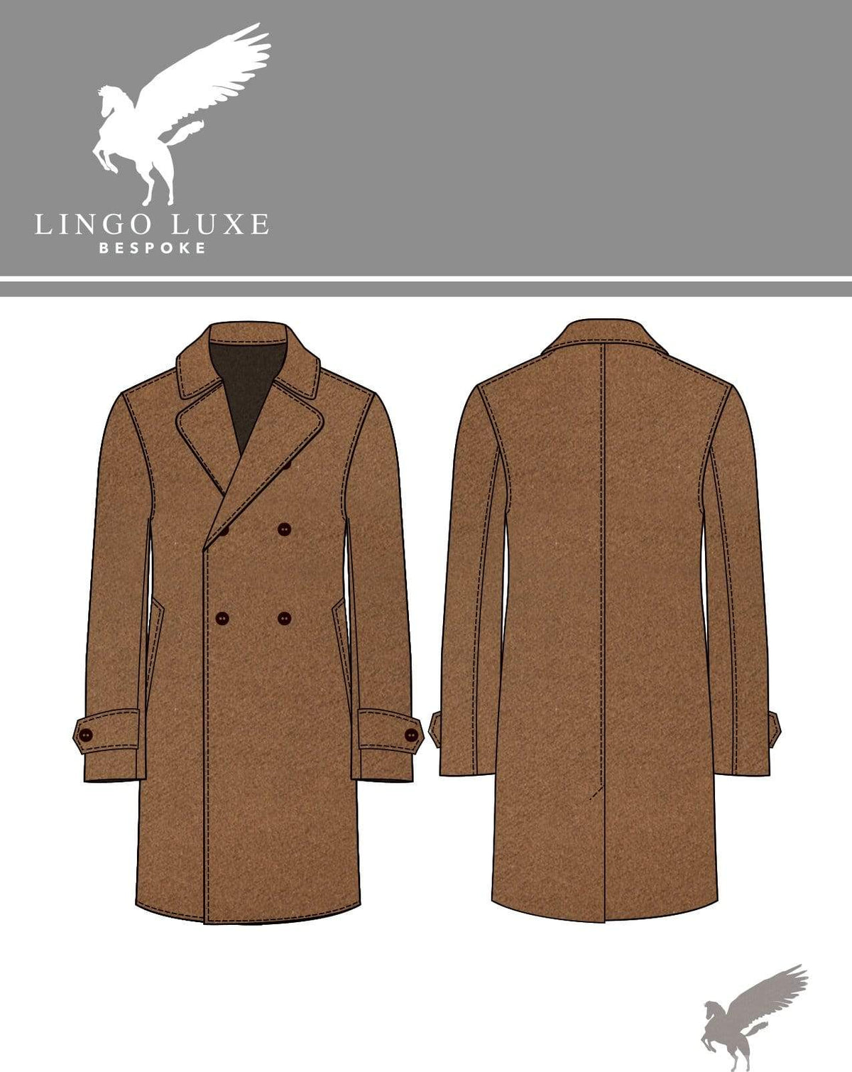 Outerwear | Lingo Luxe The Stately Overcoat | Blonde Coffee-Lingo Luxe Bespoke