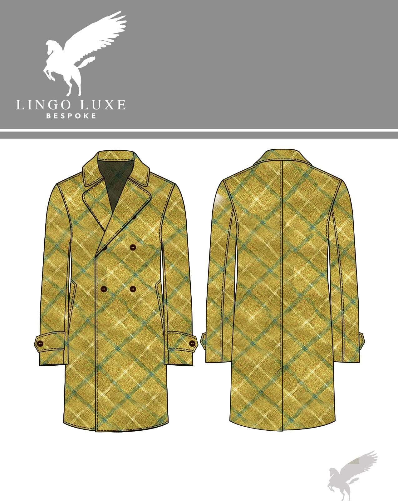 Outerwear | Lingo Luxe The Stately Overcoat | D'or Blue-Lingo Luxe Bespoke