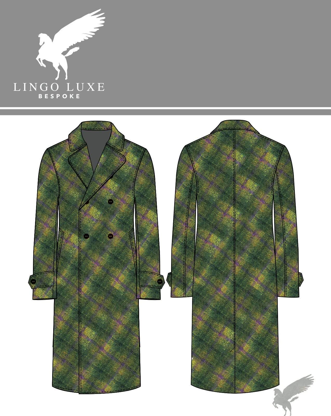 Outerwear | Lingo Luxe The Stately Overcoat | Forest Lavender-Lingo Luxe Bespoke