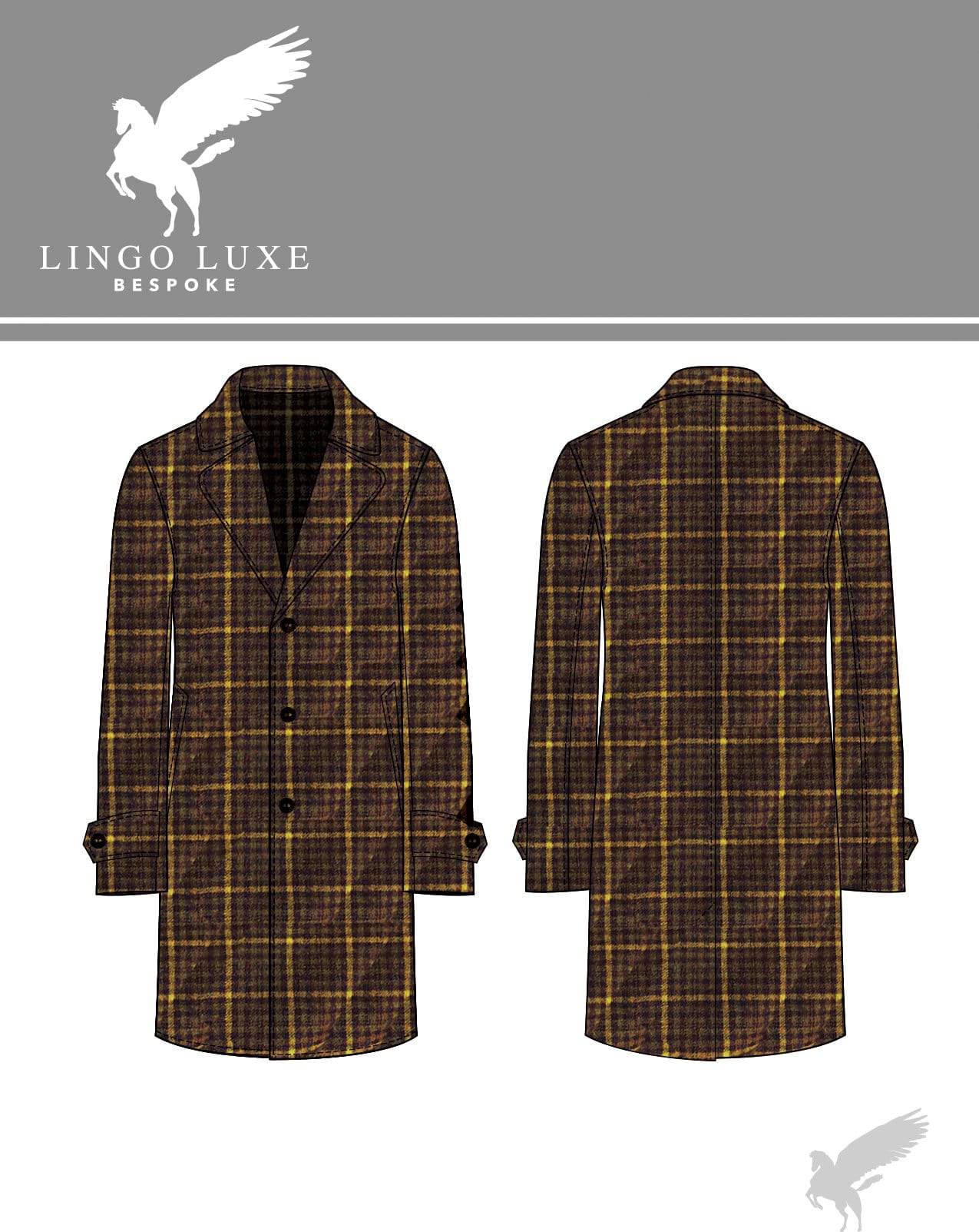 Outerwear | Lingo Luxe The Stately Overcoat | Golden Brown Cake-Lingo Luxe Bespoke