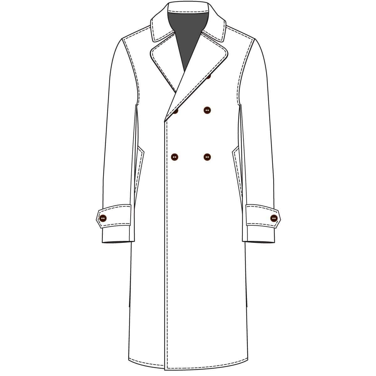 Outerwear | Lingo Luxe The Stately Overcoat | Grey Pie-Lingo Luxe Bespoke