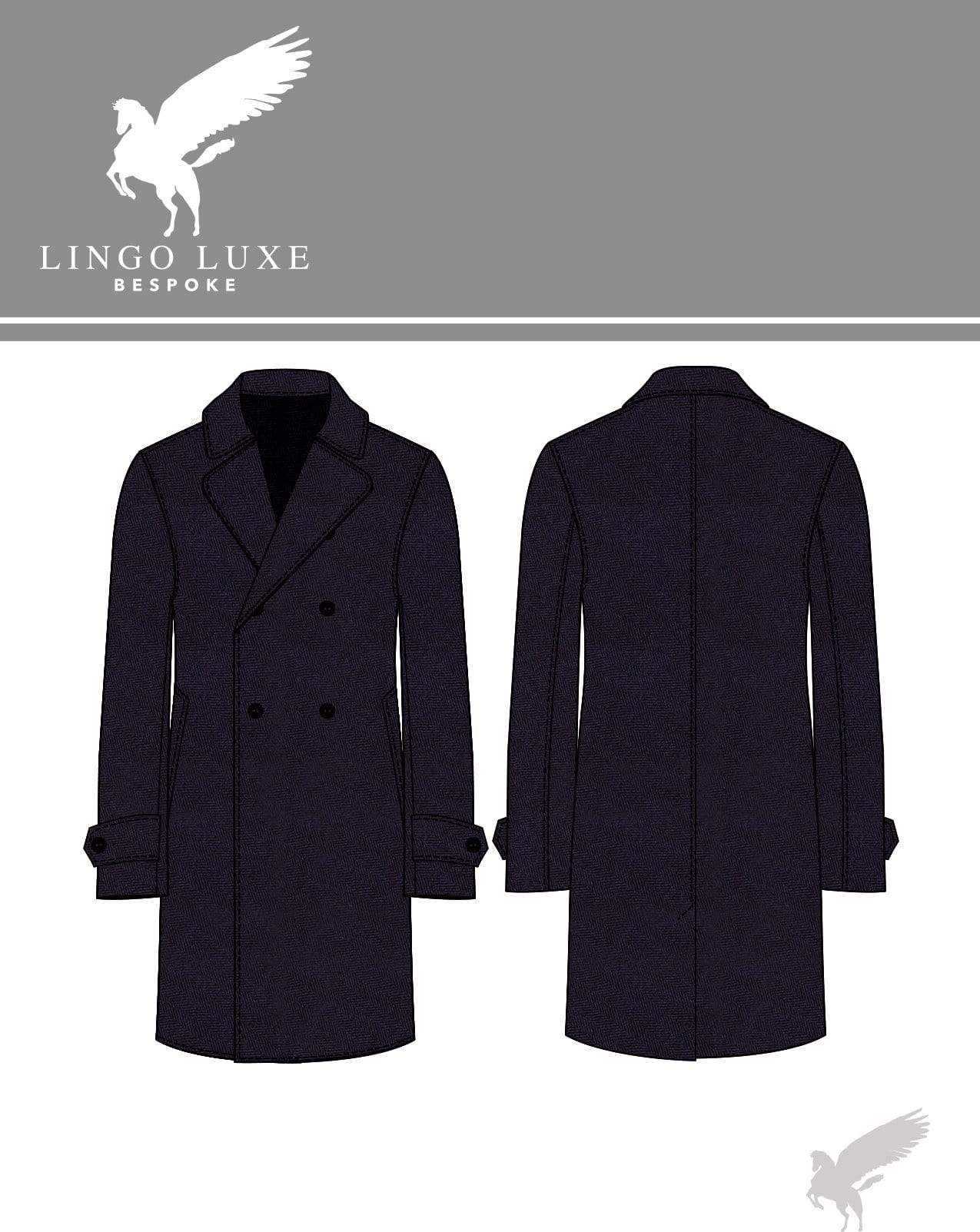Outerwear | Lingo Luxe The Stately Overcoat | Indigo Herring-Lingo Luxe Bespoke