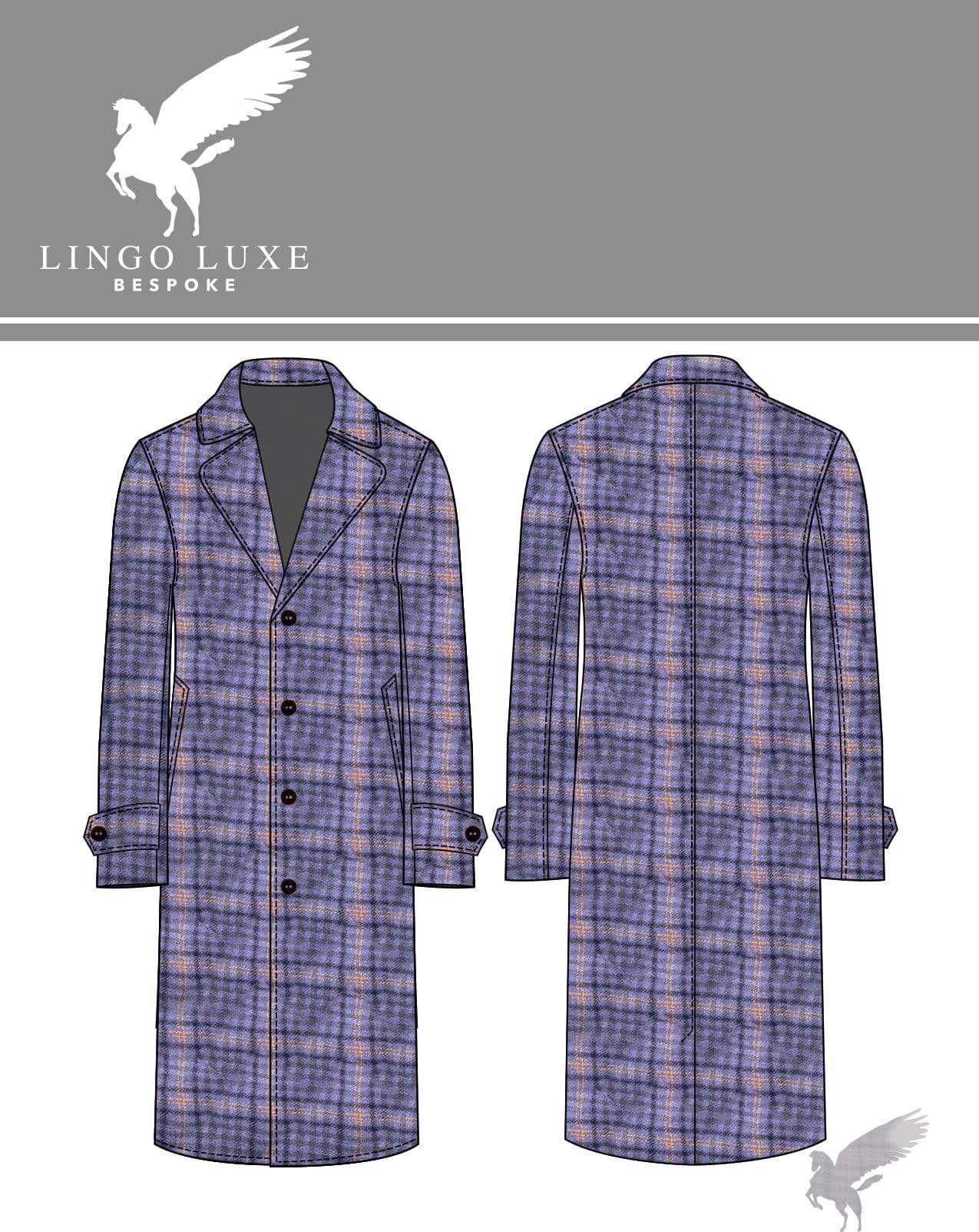 Outerwear | Lingo Luxe The Stately Overcoat | Purple Hazey-Lingo Luxe Bespoke