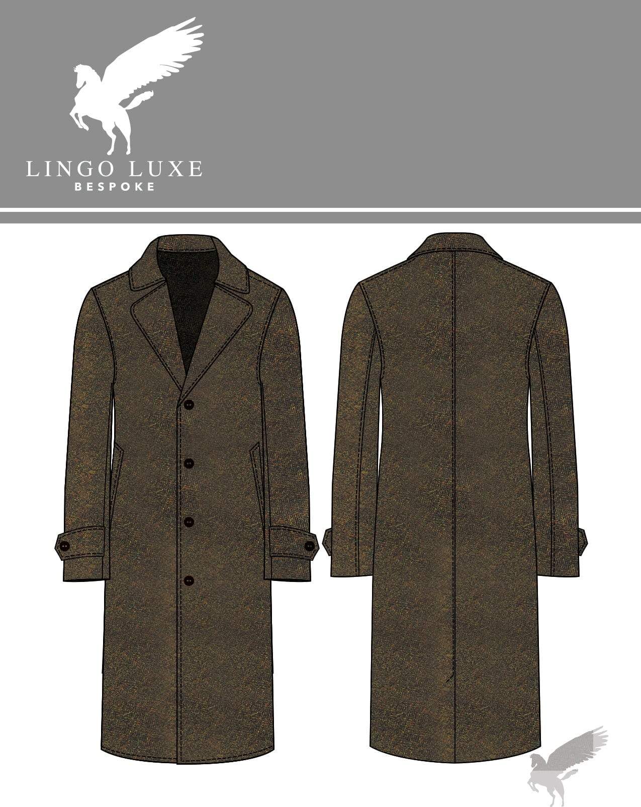 Outerwear | Lingo Luxe The Stately Overcoat | Rusty Herring-Lingo Luxe Bespoke
