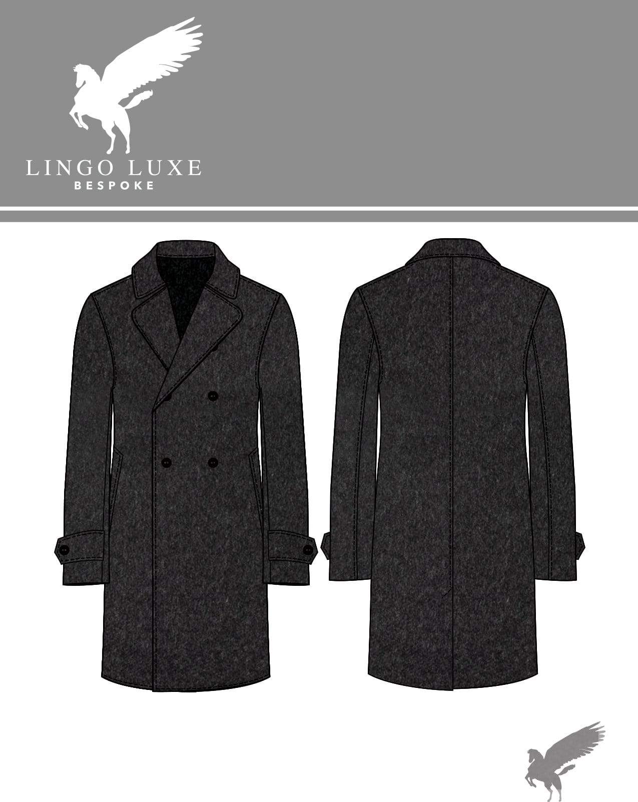 Outerwear | Lingo Luxe The Stately Overcoat | Sooty Coal-Lingo Luxe Bespoke