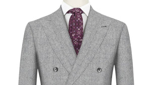 Pearl Grey Melange Super 120's Flannel Suit