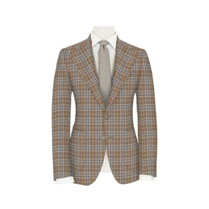 Pearl Grey & Taupe Check Jacket
