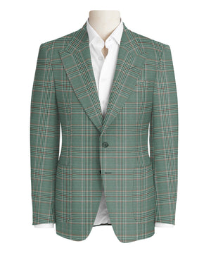Pink & Red Check on Sage Jacket