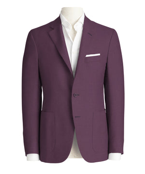 Eggplant Purple Super 110's Suit