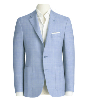 Powder Blue Melange Super 120's Suit