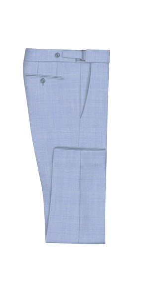 Powder Blue Melange Super 120's Suit