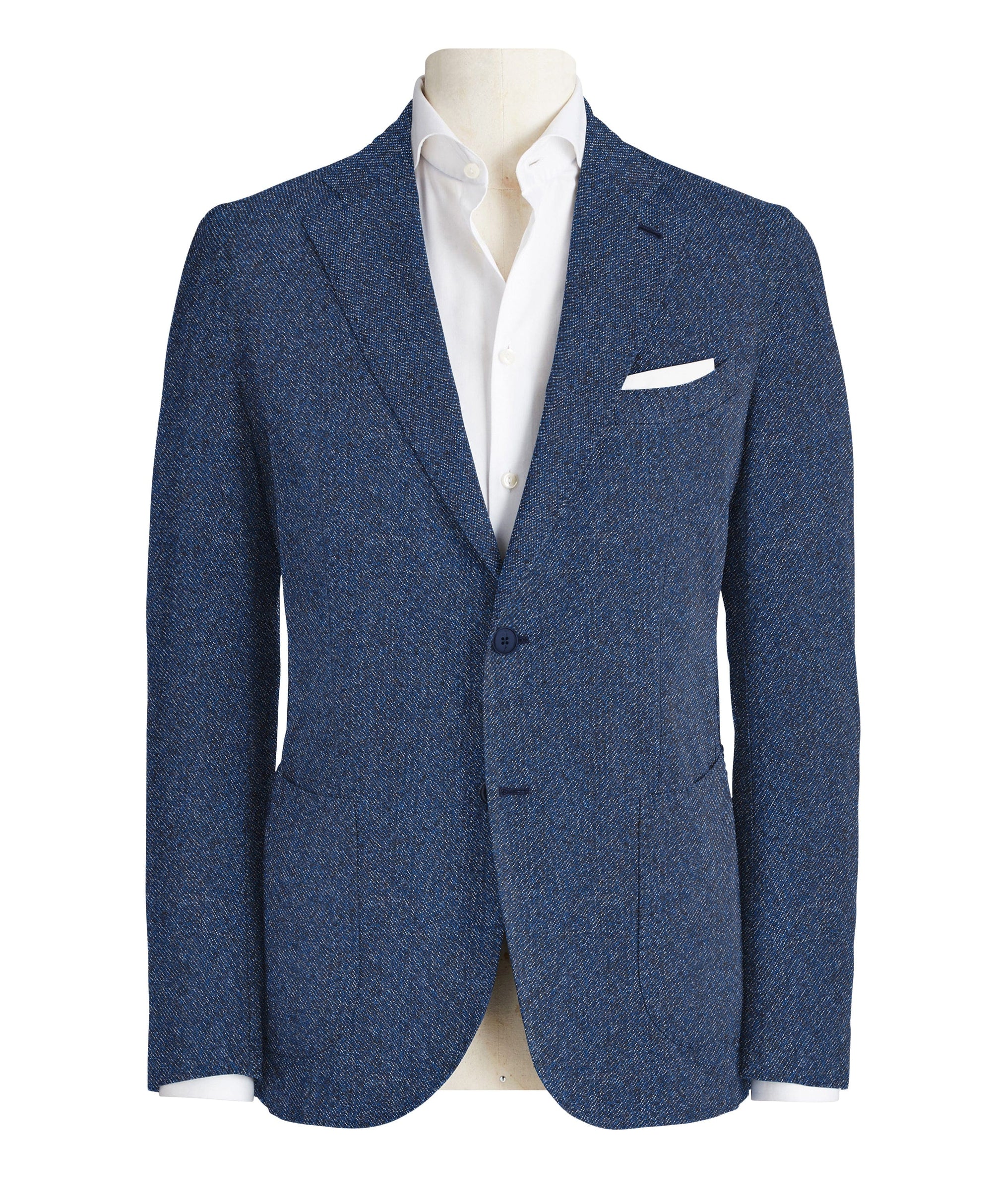 Royal Blue Melange Super 130's Suit
