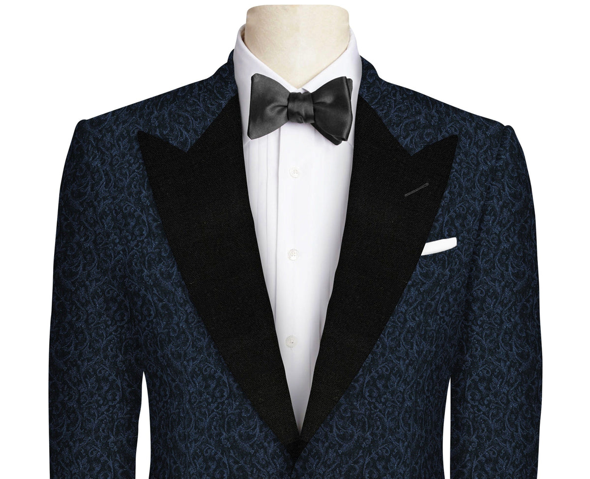 Sapphire Blue Jacquard Jacket