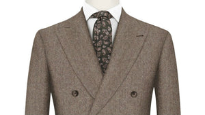 Taupe Melange Super 120's Flannel Suit