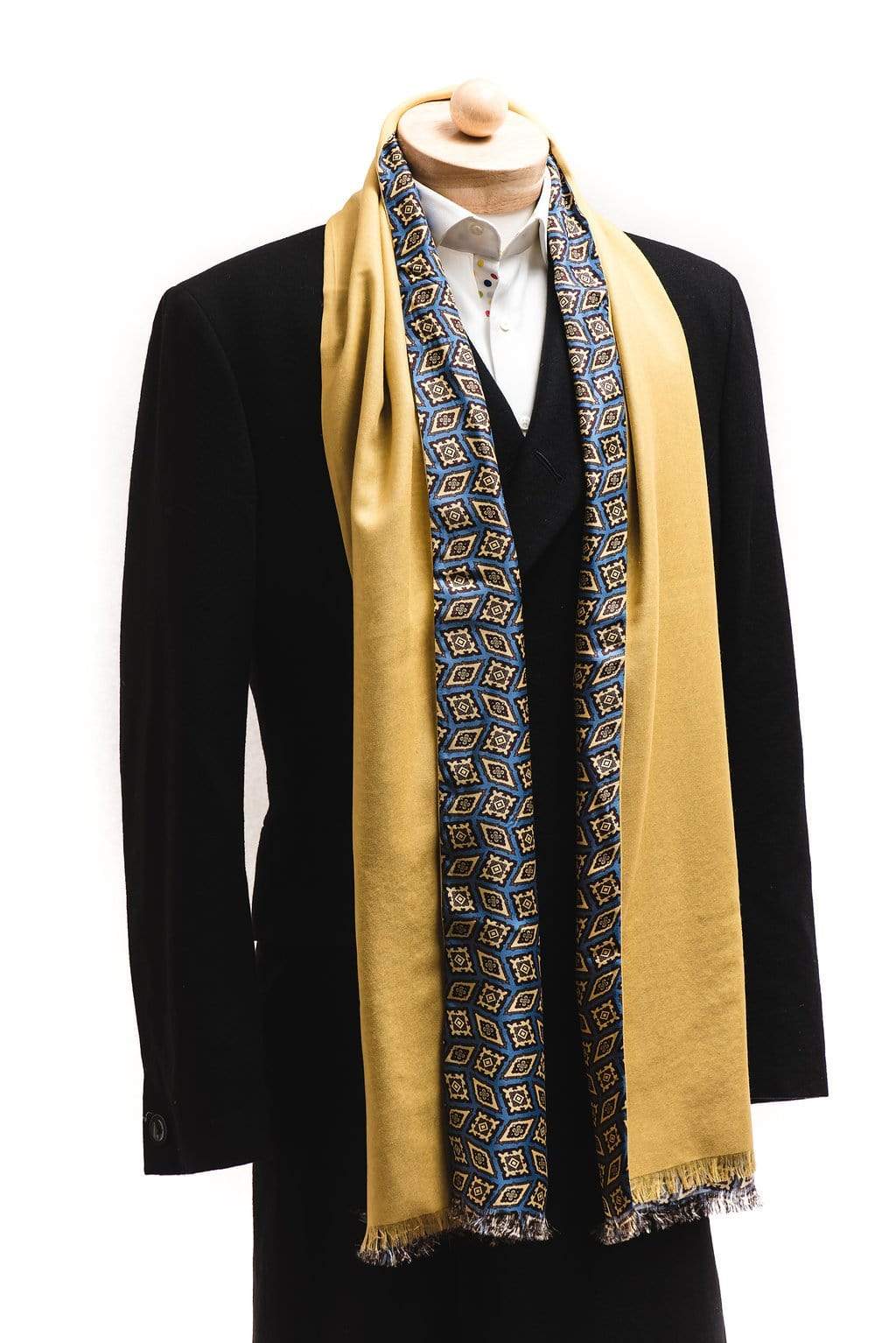 Wool and Silk Scarf | Lingo Luxe The Maize-Lingo Luxe Bespoke