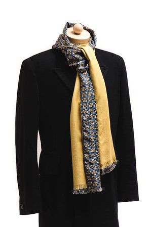 Wool and Silk Scarf | Lingo Luxe The Maize-Lingo Luxe Bespoke