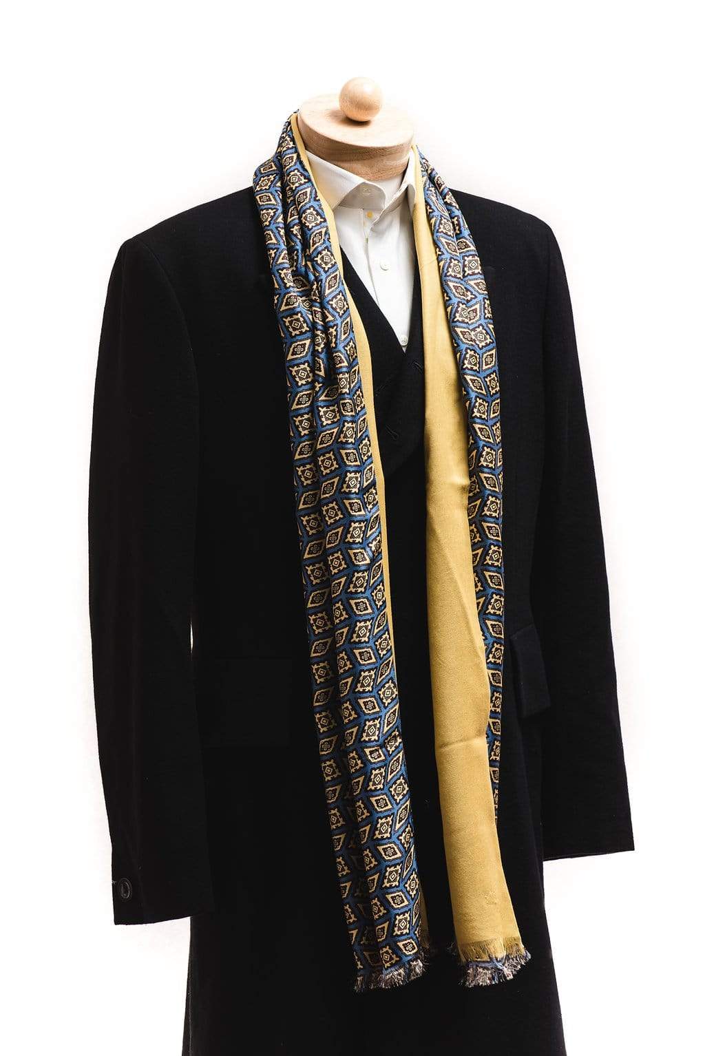 Wool and Silk Scarf | Lingo Luxe The Maize-Lingo Luxe Bespoke